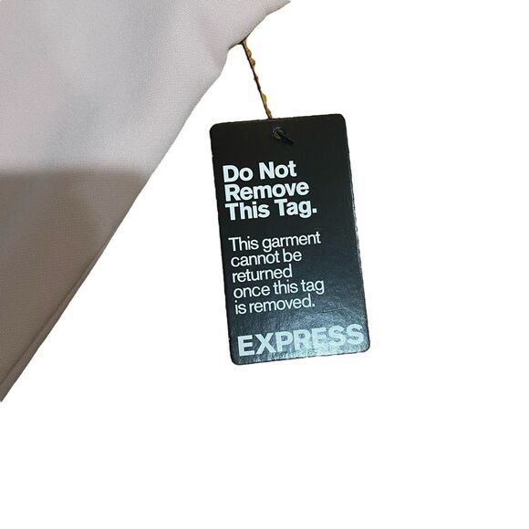 NWTS Pink Mini Dress Mock Neck Keyhole Sleeveless Sheath black lace Sz 0 Express - Picture 10 of 11